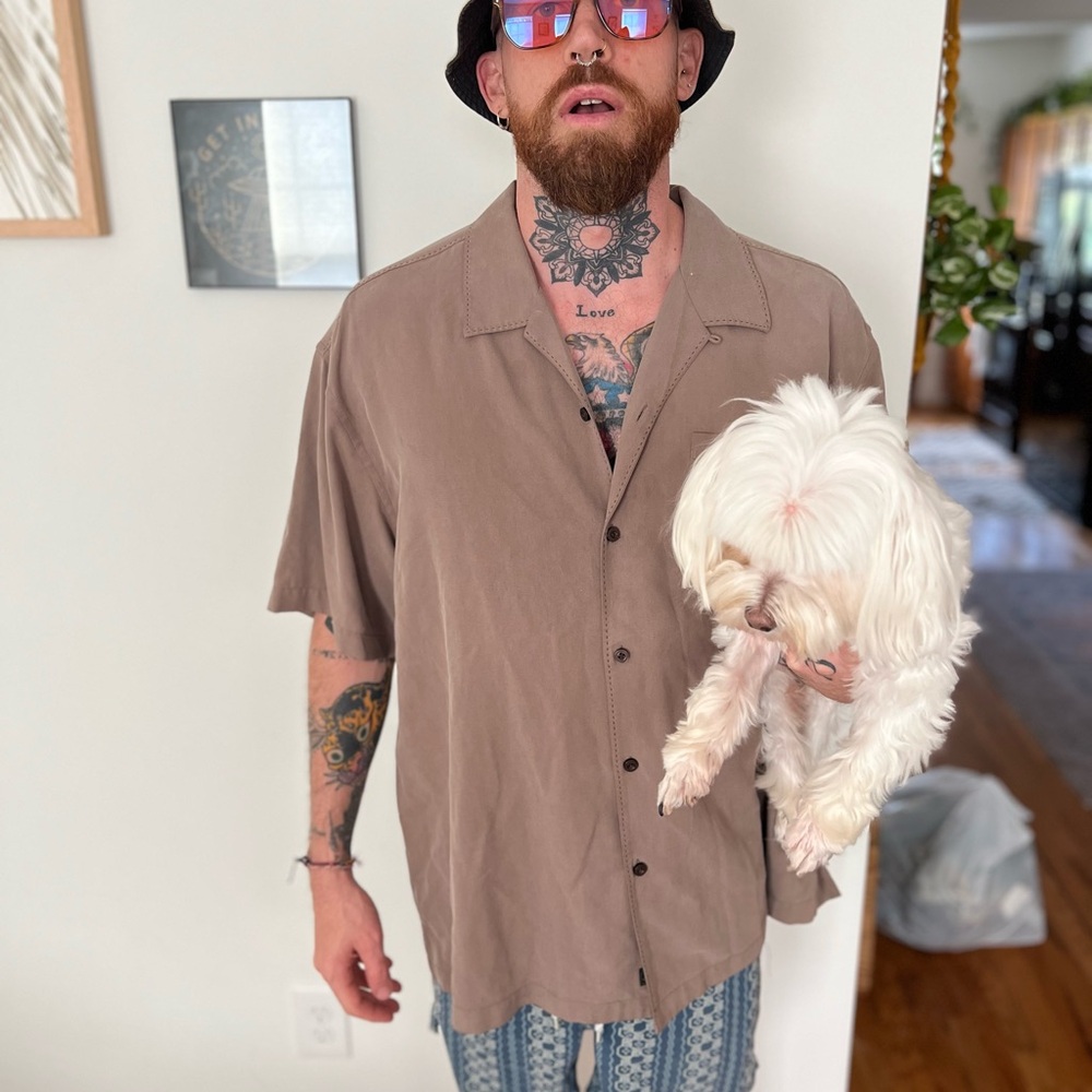 Tommy Bahama Brown Short Sleeve Shirt